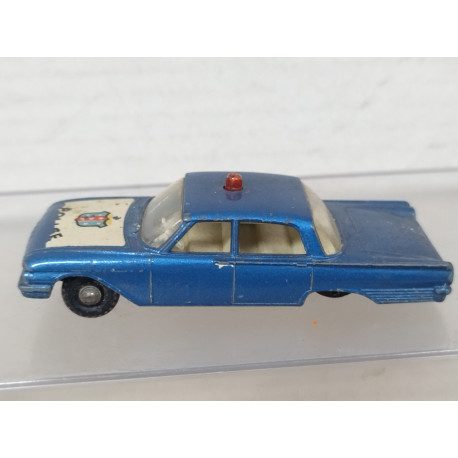 FORD FAIRLANE POLICE CAR LESNEY 55 DEFECTUOSO 1:80/apx 1:64 MATCHBOX NO BOX