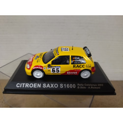 CITROEN SAXO S1600 2002 RALLY CATALUÑA SOLA 1:43 ALTAYA IXO