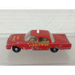 FORD FAIRLANE FIRE CHIEF´S CAR LESNEY 59 1:80/apx 1:64 MATCHBOX NO BOX