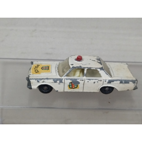 FORD GALAXIE POLICE LESNEY 55/59 (7) 1:73/apx 1:64 MATCHBOX NO BOX