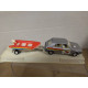 SEAT RITMO SILVER + REMOLQUE BARCA apx 1:64 MIRA BOX