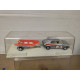 SEAT RITMO SILVER + REMOLQUE BARCA apx 1:64 MIRA BOX