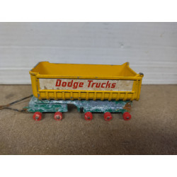 REMOLQUE DODGE 1:64/apx 1:64 MATCHBOX KING SIZE K-16 DESGUACE