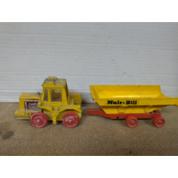 MUIR-HILL TRACTOR & TRAILER 1:50/apx 1:64 MATCHBOX K-5 SUPER KINGS NO BOX