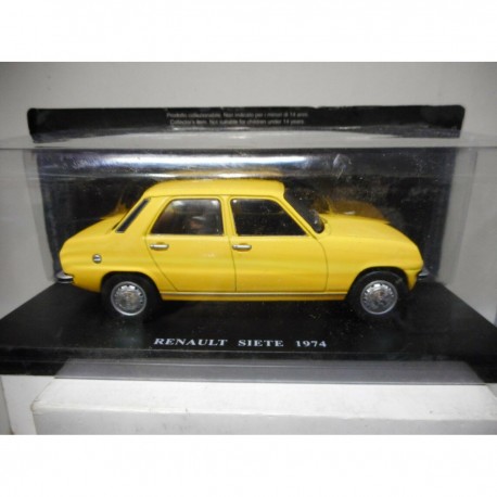 RENAULT 7 SIETE 1974 YELLOW/JAUNE 1:24 SALVAT/HACHETTE IXO