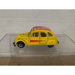 CITROEN 2CV YELLOW HIGHWAY apx 1:64 MAISTO NO BOX