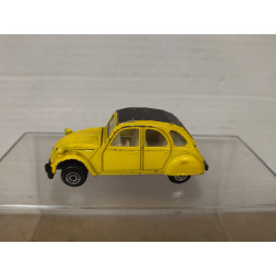 CITROEN 2CV YELLOW/BLACK apx 1:64 MAISTO NO BOX
