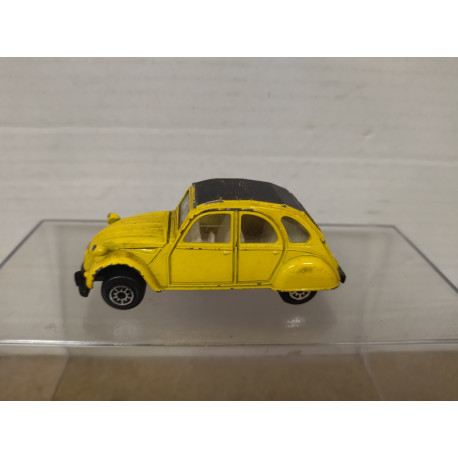CITROEN 2CV YELLOW/BLACK apx 1:64 MAISTO NO BOX