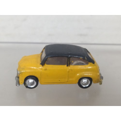SEAT 600 AMARILLO/NEGRO REPINTADO ? 1:87 H0 EKO BOX VINTAGE