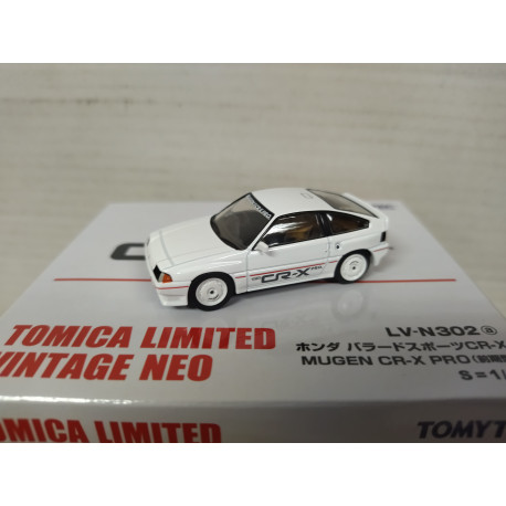 HONDA CR-X MUGEN PRO WHITE 1:64 TOMICA LIMITED VINTAGE LV-N302a