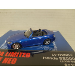 HONDA S2000 2006 BLUE 1:64 TOMICA LIMITED VINTAGE NEO LV-N280a