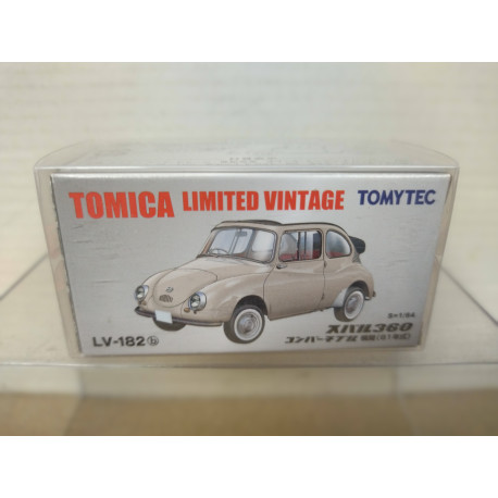SUBARU 360 CONVERTIBLE OPEN TOP 1:64 TOMICA LIMITED VINTAGE LV-182b