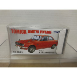 ISUZU BELLETT 1600 GTR RED 1:64 TOMICA LIMITED VINTAGE LV-150b
