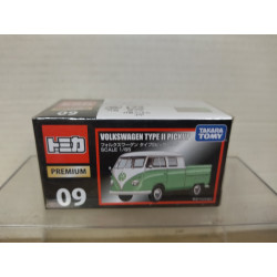 VOLKSWAGEN T1 TYPE II PICKUP GREEN & WHITE 1:65 TOMICA PREMIUM 09