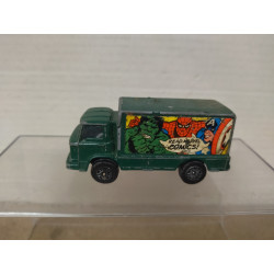 LEYLAND TERRIER MARVEL COMICS GREEN TRUCK apx 1:64 CORGI JUNIORS NO BOX