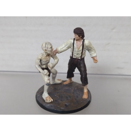 FRODO Y GOLLUM EL SEÑOR DE LOS ANILLOS n4 1:32 EAGLEMOSS NO BOX