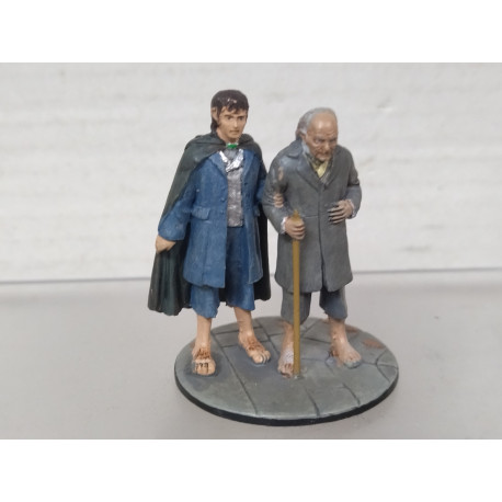 BILBO & FRODO EL SEÑOR DE LOS ANILLOS n10 1:32 EAGLEMOSS NO BOX