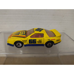 PONTIAC FIREBIRD RACER n66 YELLOW MB155 1:64/apx 1:64 MATCHBOX NO BOX