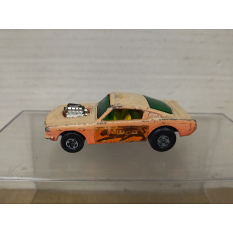 FORD MUSTANG WILDCAT ORANGE SUPERFAST 8 1:65/apx 1:64 MATCHBOX NO BOX