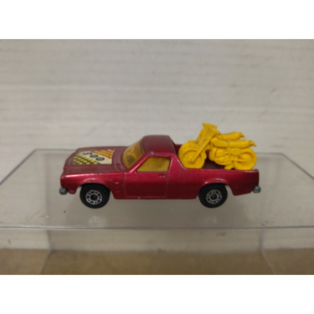 HOLDEN PICKUP + BIKES RED SUPERFAST 40 (2) 1:67/apx 1:64 MATCHBOX NO BOX