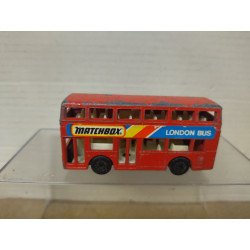 LEYLAND TITAN DOUBLE DECK AUTOBUS LONDON MB17 (2) 1:124/apx 1:64 MATCHBOX NO BOX