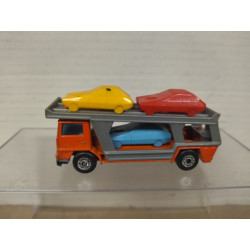 BEDFORD CAR TRANSPORT RED SUPERFAST 11 1:111/apx 1:64 MATCHBOX NO BOX