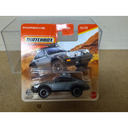 PORSCHE 911 1985 RALLY GREY 1:64 MATCHBOX 73/125