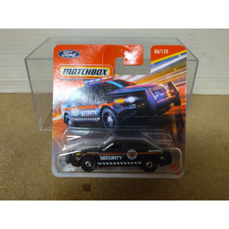 FORD POLICE INTERCEPTOR SECURITY 1:64 MATCHBOX 88/125