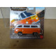 VOLKSWAGEN T2B 1973 BUS ORANGE/WHITE 1:64 MATCHBOX THE MOVIE 10/12