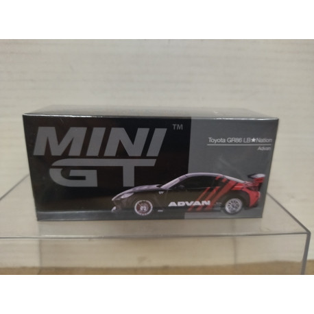 TOYOTA GR86 LB NATION ADVAN RHD 1:64 MINI GT 1173-R
