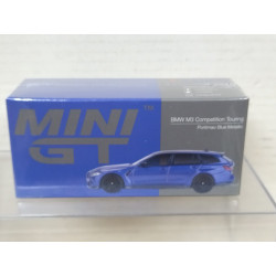 BMW G81 M3 COMPETITION TOURING PORTIMAO BLUE METALLIC 1:64 MINI GT 1090-L