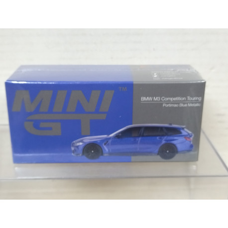 BMW G81 M3 COMPETITION TOURING PORTIMAO BLUE METALLIC 1:64 MINI GT 1090-L