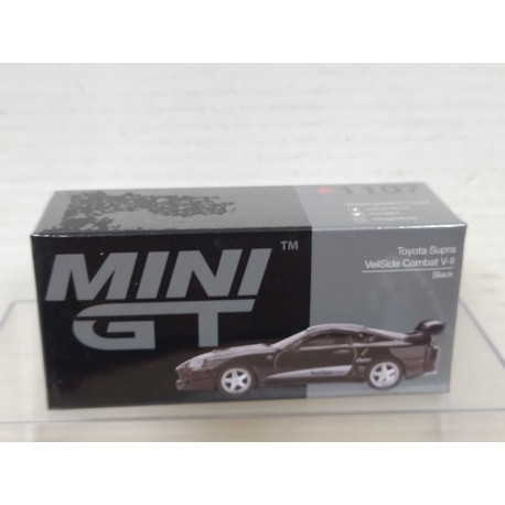 TOYOTA SUPRA VEILSIDE COMVAT V-II BLACK LHD 1:64 MINI GT 1107-L