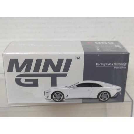 BENTLEY BATUR BONNEVILLE PEARL WHITE LHD 1:64 MINI GT 0969-L