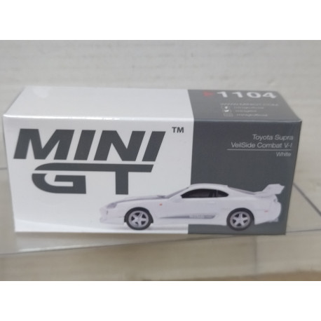 TOYOTA SUPRA VEILSIDE COMBAT V-I WHITE LHD 1:64 MINI GT 1104-L