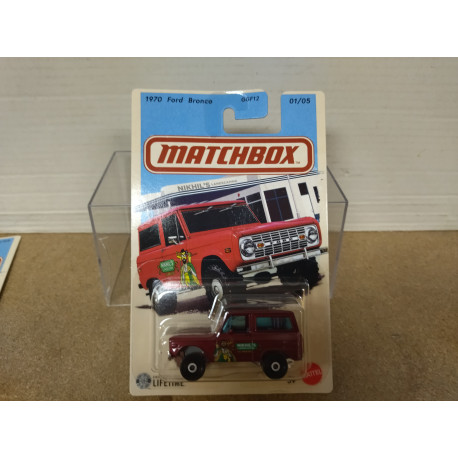 FORD BRONCO 1971 RED 1/5 1:64 MATCHBOX