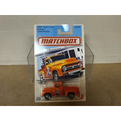 FORD F-100 1956 PICKUP ORANGE 2/5 1:64 MATCHBOX