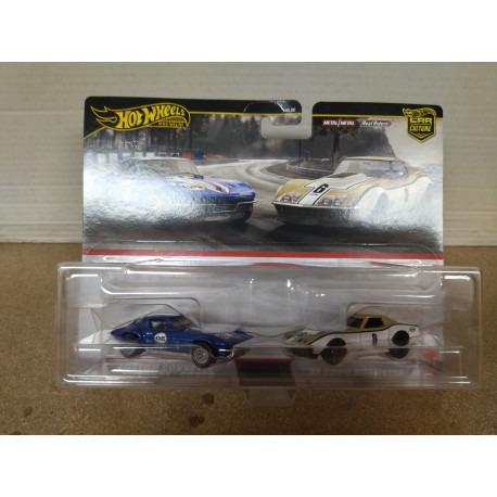 CHEVROLET CORVETTE COPO & CORVETTE STINGRAY 1:64 HOT WHEELS PREMIUM