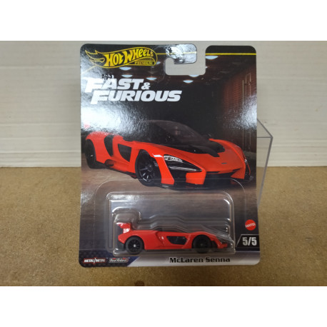 MCLAREN SENNA RED 5/5 FAST & FURIOUS 1:64 HOT WHEELS PREMIUM