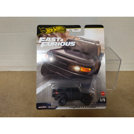 TOYOTA FJ CRUISER BLACK 5/5 FAST & FURIOUS 1:64 HOT WHEELS PREMIUM