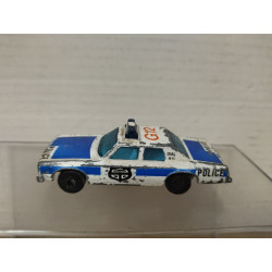 PLYMOUTH GRAN FURY BLUE POLICE CAR SUPERFAST 10 (2) 1:72/apx 1:64 MATCHBOX NO BOX