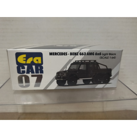 MERCEDES-BENZ G63 AMG 6X6 BLACK LIGHT 1:64 ERA CAR n07