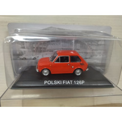 POLSKI FIAT 126P RED 1:43 HACHETTE IXO