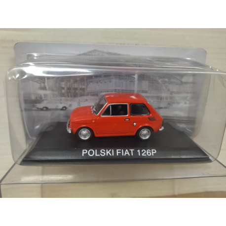 POLSKI FIAT 126P RED 1:43 HACHETTE IXO