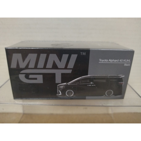 TOYOTA ALPHARD 40 KUHL BLACK 1:64 MINI GT 1179