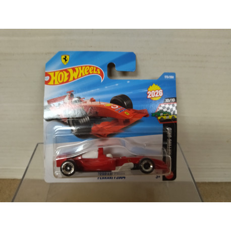 FERRARI FORMULA F1 2004 RED 10/10 STARTING GRID 1:64 HOT WHEELS