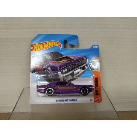 MERCURY COUGAR 1968 PURPLE 6/10 TORQUE 1:64 HOT WHEELS