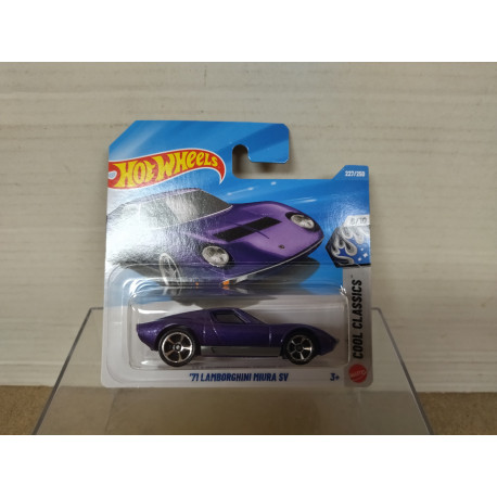 LAMBORGHINI MIURA SV 1971 PURPLE COOL 6/10 CLASSICS 1:64 HOT WHEELS