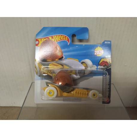 EGGSHELLERACER YELLOW 4/10 DRAG RACERS 1:64 HOT WHEELS
