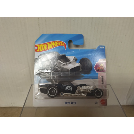 HOTO ROTO BLACK 2/10 COMPACT KINGS 1:64 HOT WHEELS